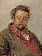 Ilia Efimovich Repin Mussorgsky portrait Germany oil painting artist